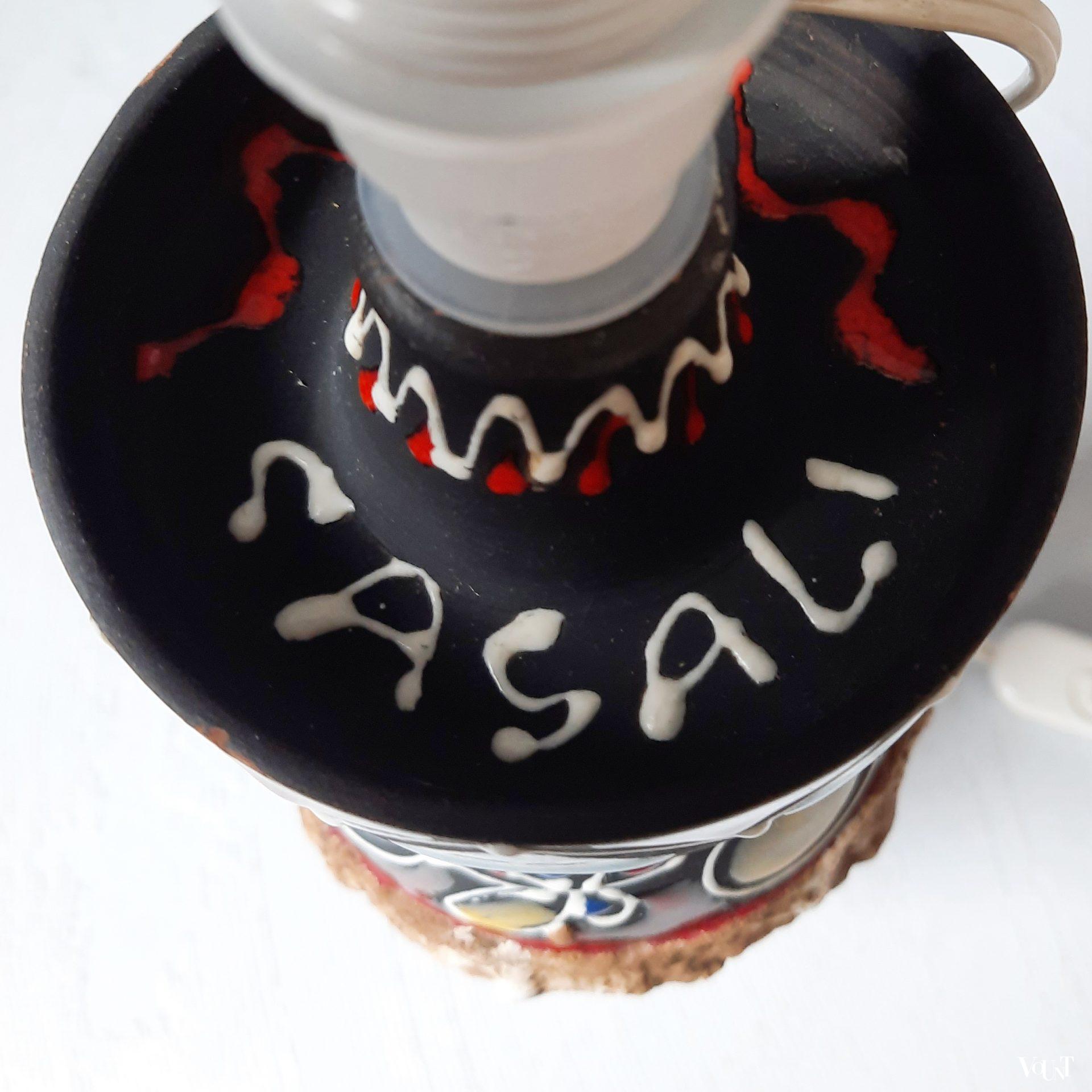 Tafellamp keramiek, Luigi Santi, Italië, jaren '50