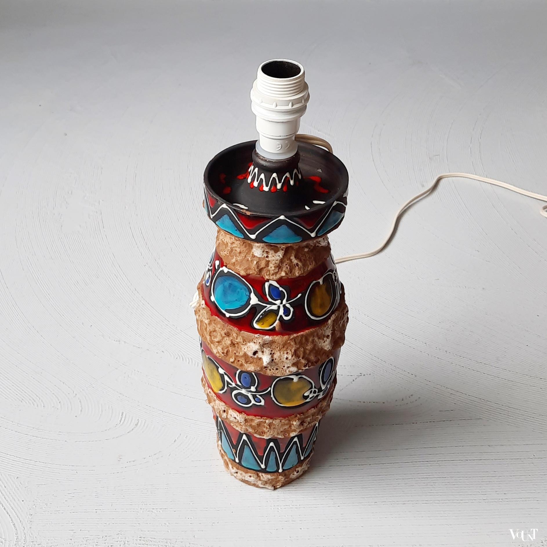 Tafellamp keramiek, Luigi Santi, Italië, jaren '50