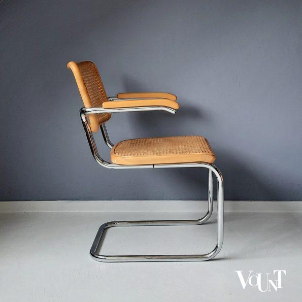 Blonde S64 stoel, Marcel Breuer voor Thonet, 1980