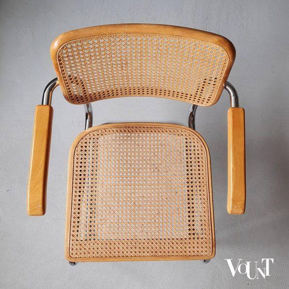 Blonde S64 stoel, Marcel Breuer voor Thonet, 1980