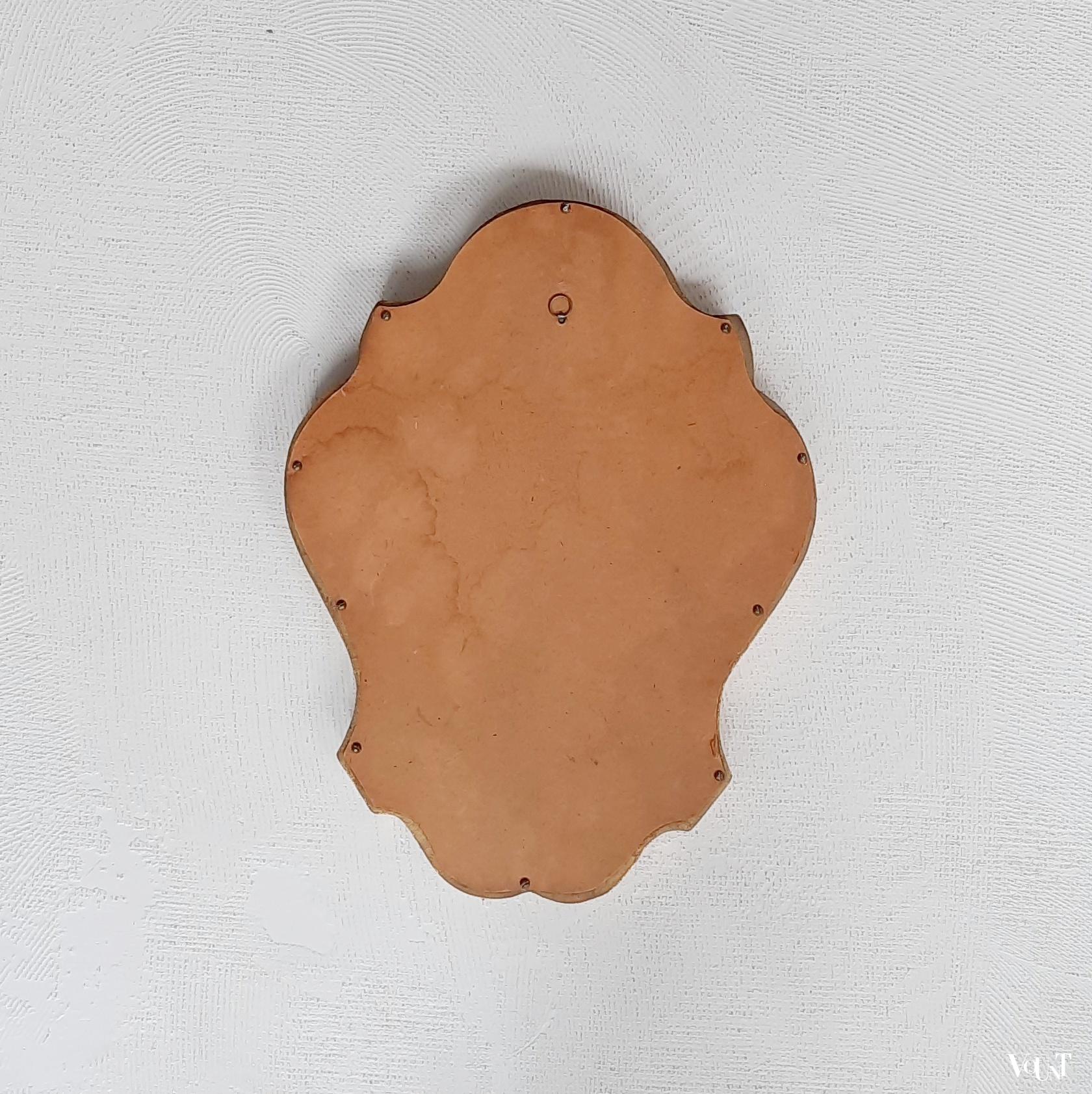 Set van 2 Franse "gouden" spiegels, jaren '60