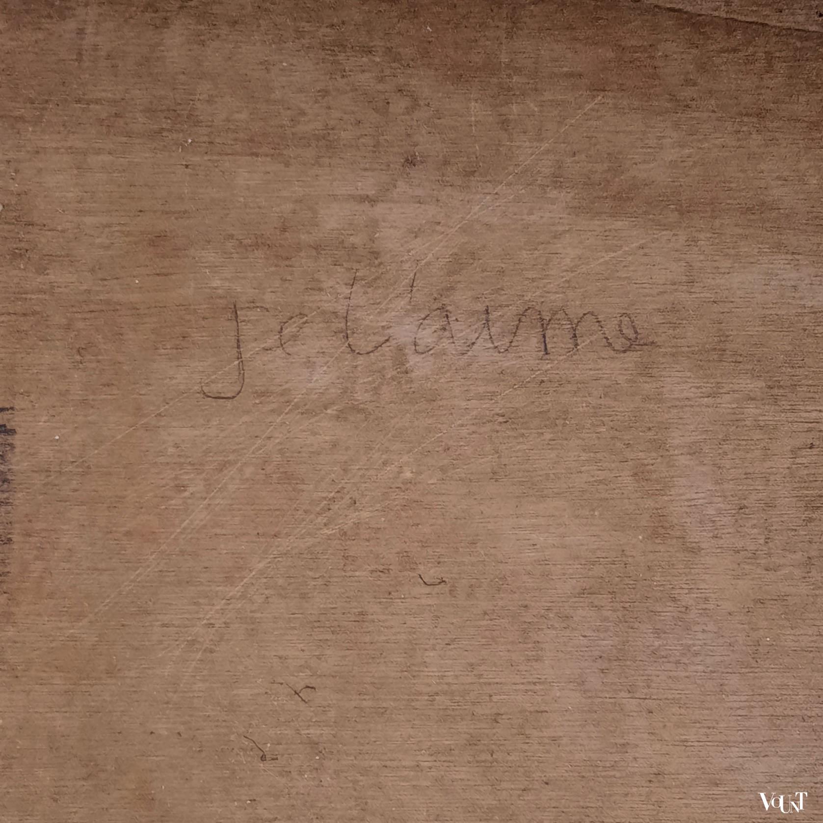 Frans rotan bureautje, jaren '50/'60