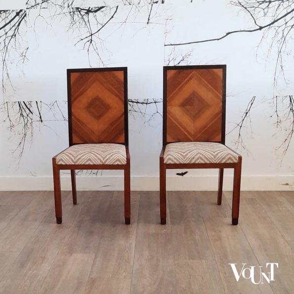 Art deco stoel marqueterie, jaren '30