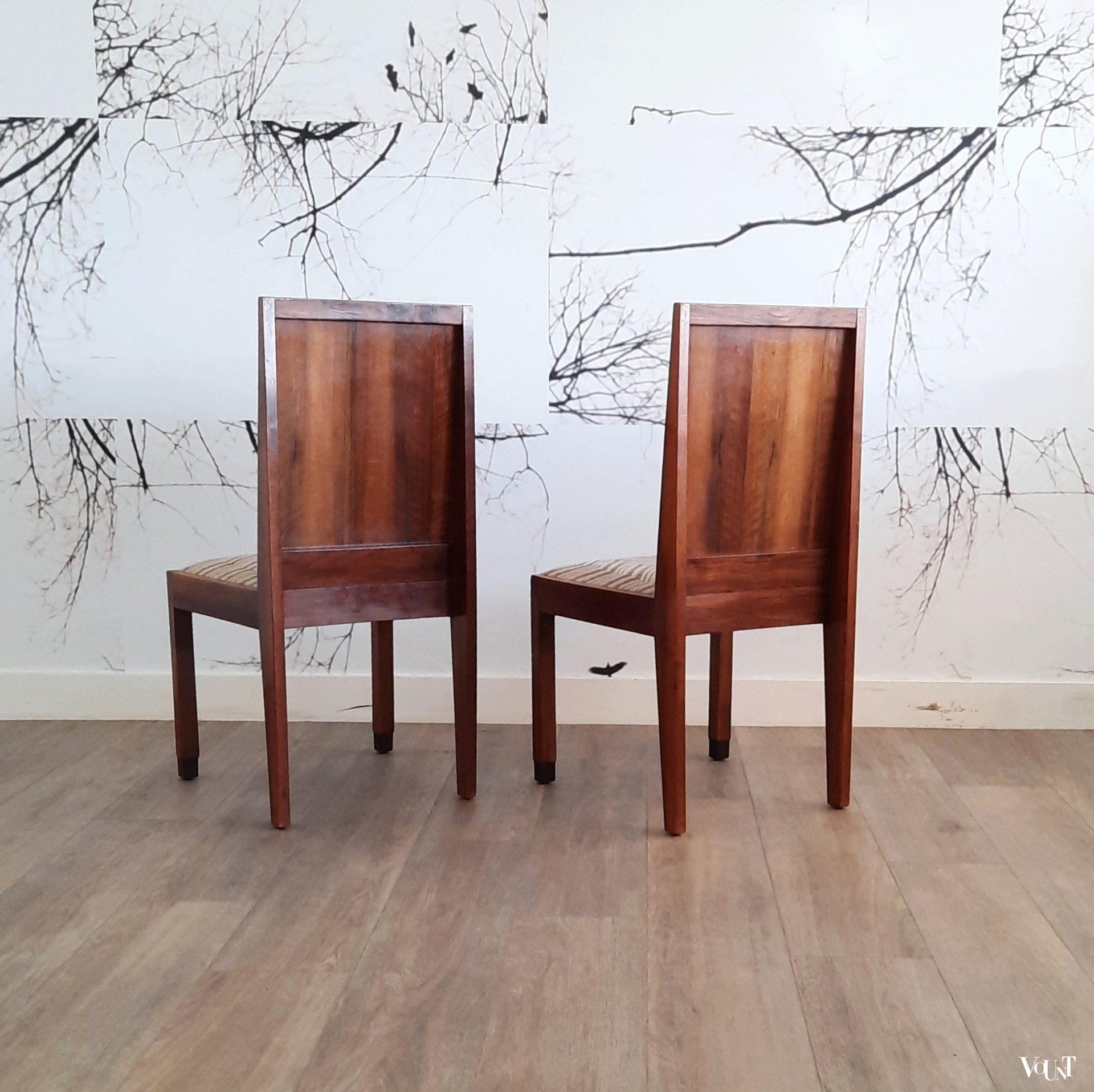 Art deco stoel marqueterie, jaren '30