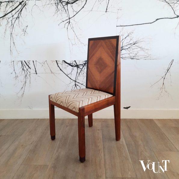 Art deco stoel marqueterie, jaren '30