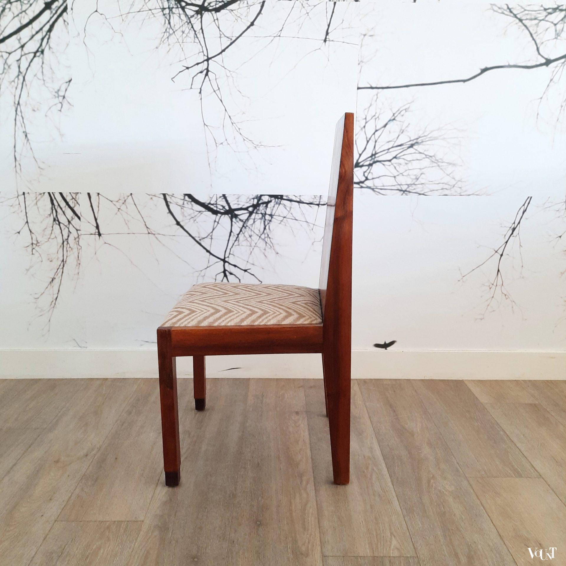 Art deco stoel marqueterie, jaren '30