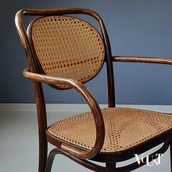 Stoel bentwood en rotan, ZPM Radomsko, jaren '70