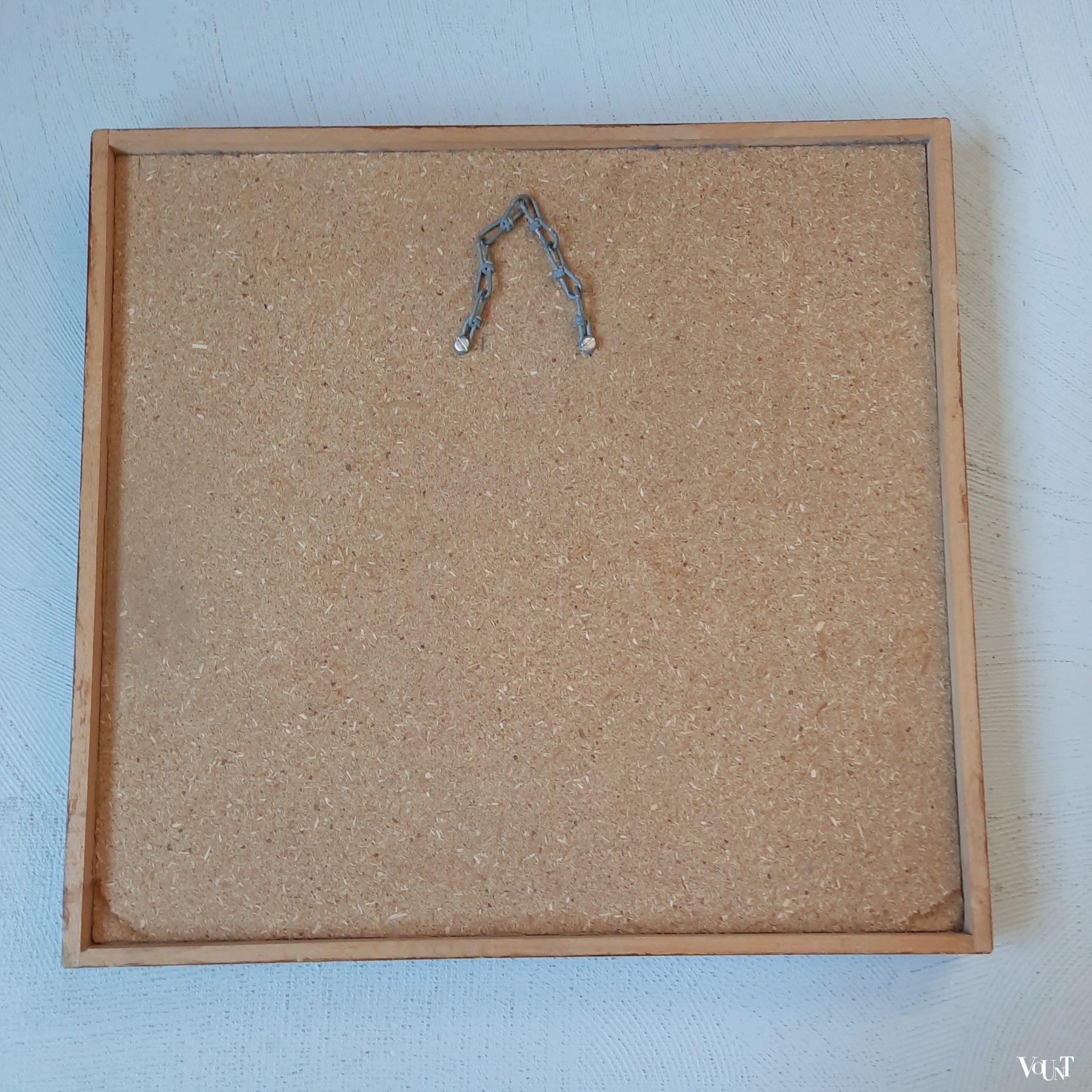 Wanddecoratie natuursteen mozaïek duif, jaren '60