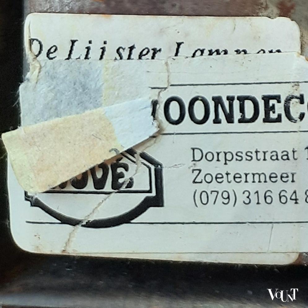 Set van 2 conische tafellampjes, De Lijster Lampen, jaren '90