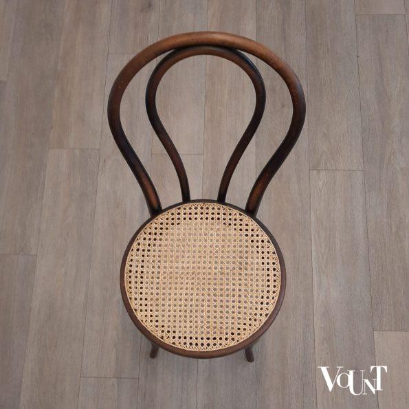 Set van 6 zwarte Thonet nr. 18 stoelen, rond 1900