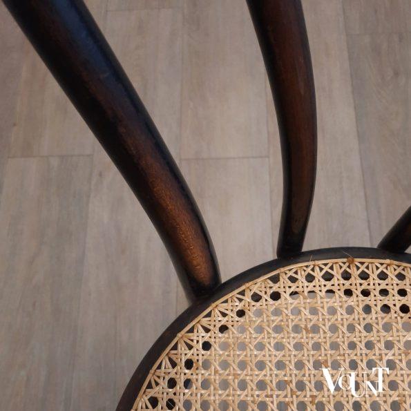 Set van 6 zwarte Thonet nr. 18 stoelen, rond 1900