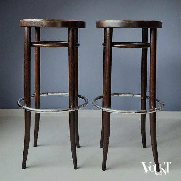 Set van 2 Thonet 204 RH barkrukken, jaren '70