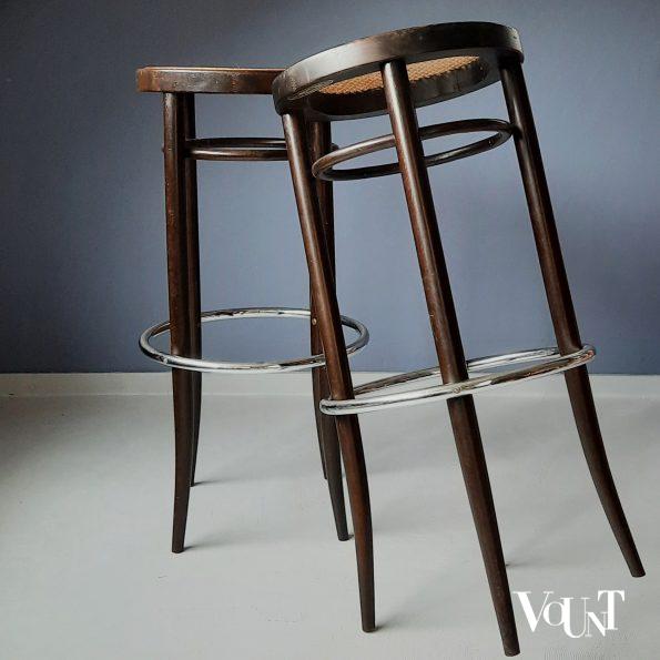 Set van 2 Thonet 204 RH barkrukken, jaren '70