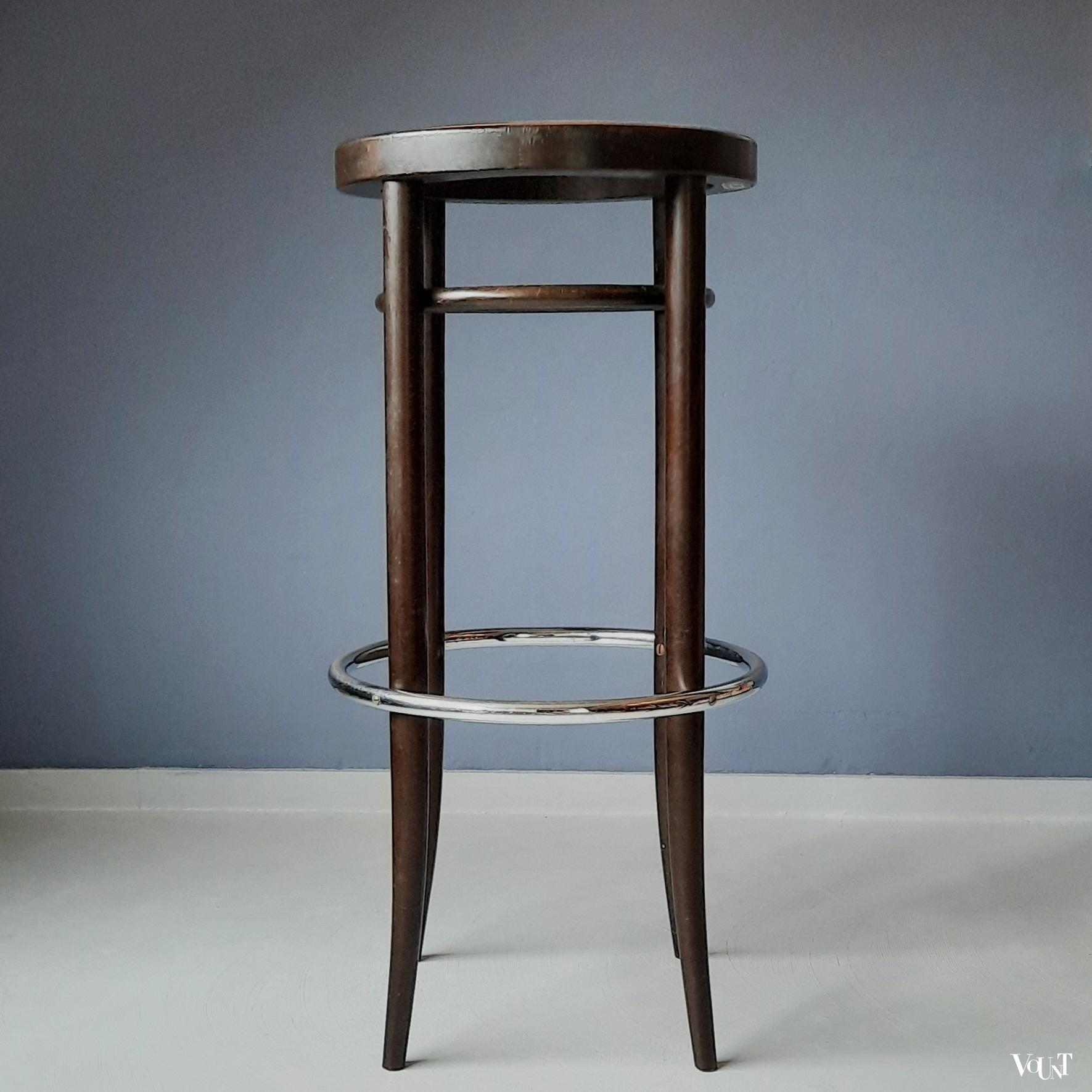 Set van 2 Thonet 204 RH barkrukken, jaren '70