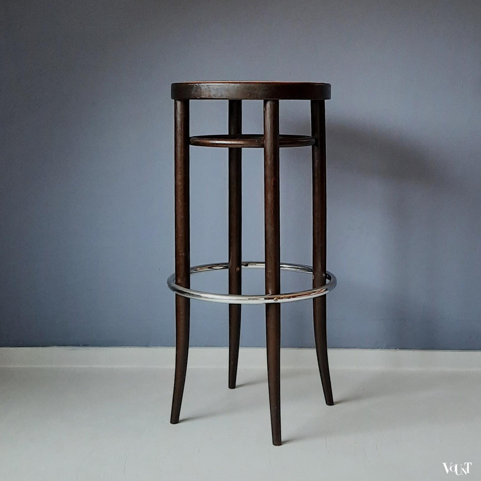 Set van 2 Thonet 204 RH barkrukken, jaren '70