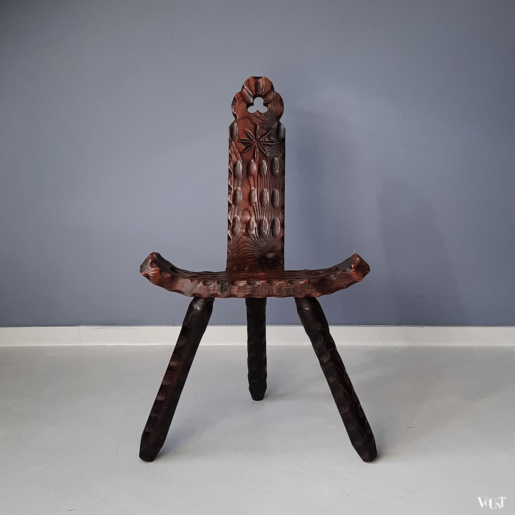 Spaans houten stoeltje, jaren '60'/'70