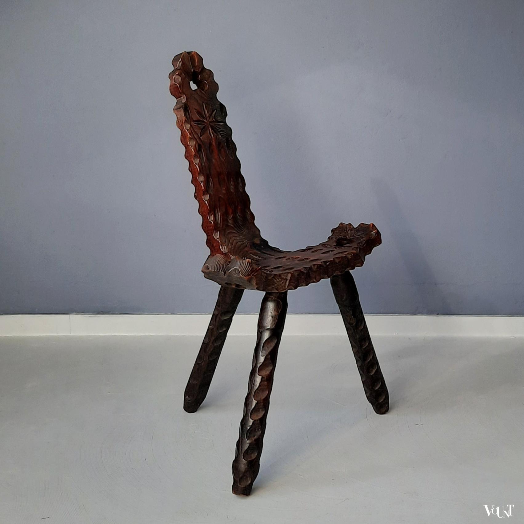 Spaans houten stoeltje, jaren '60'/'70