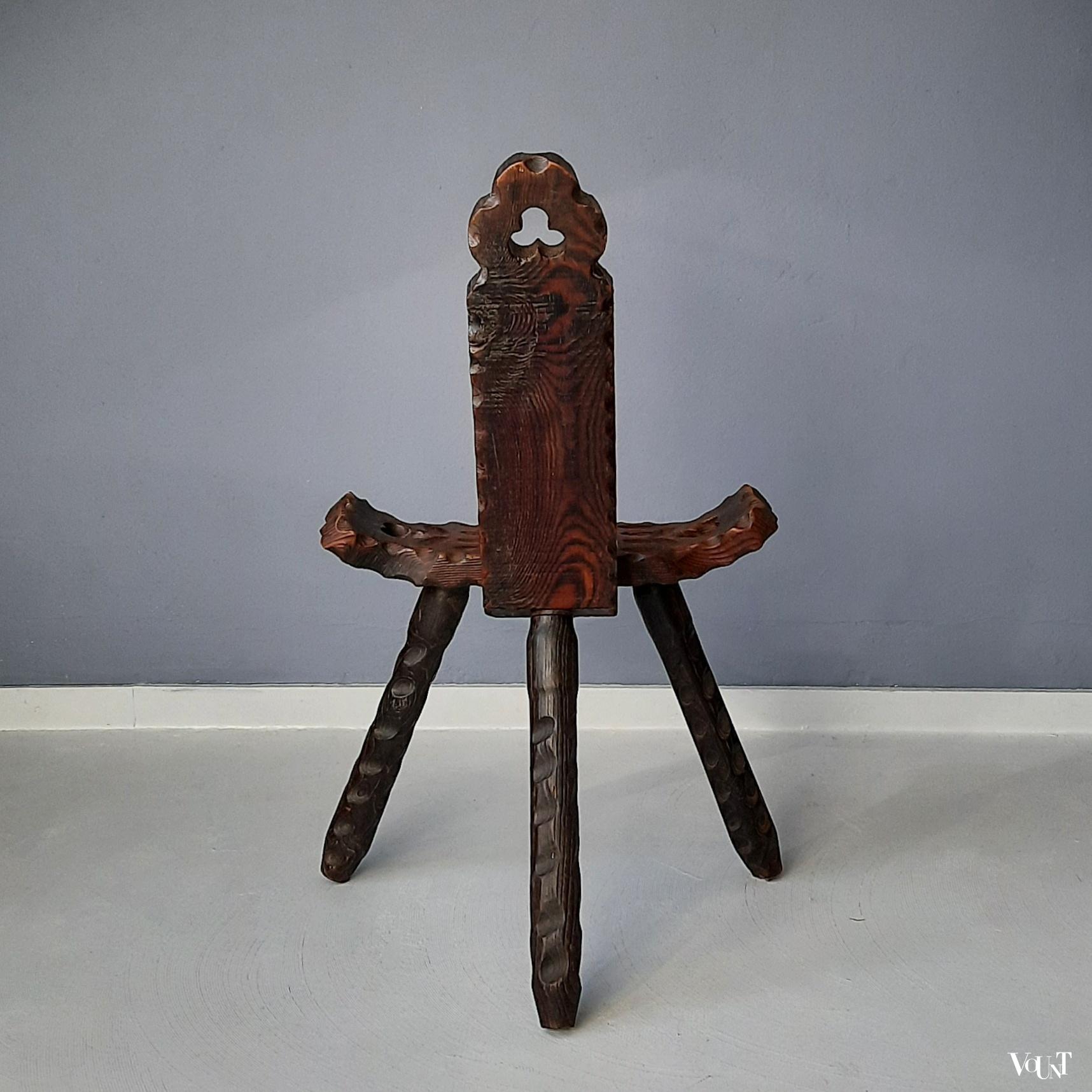 Spaans houten stoeltje, jaren '60'/'70