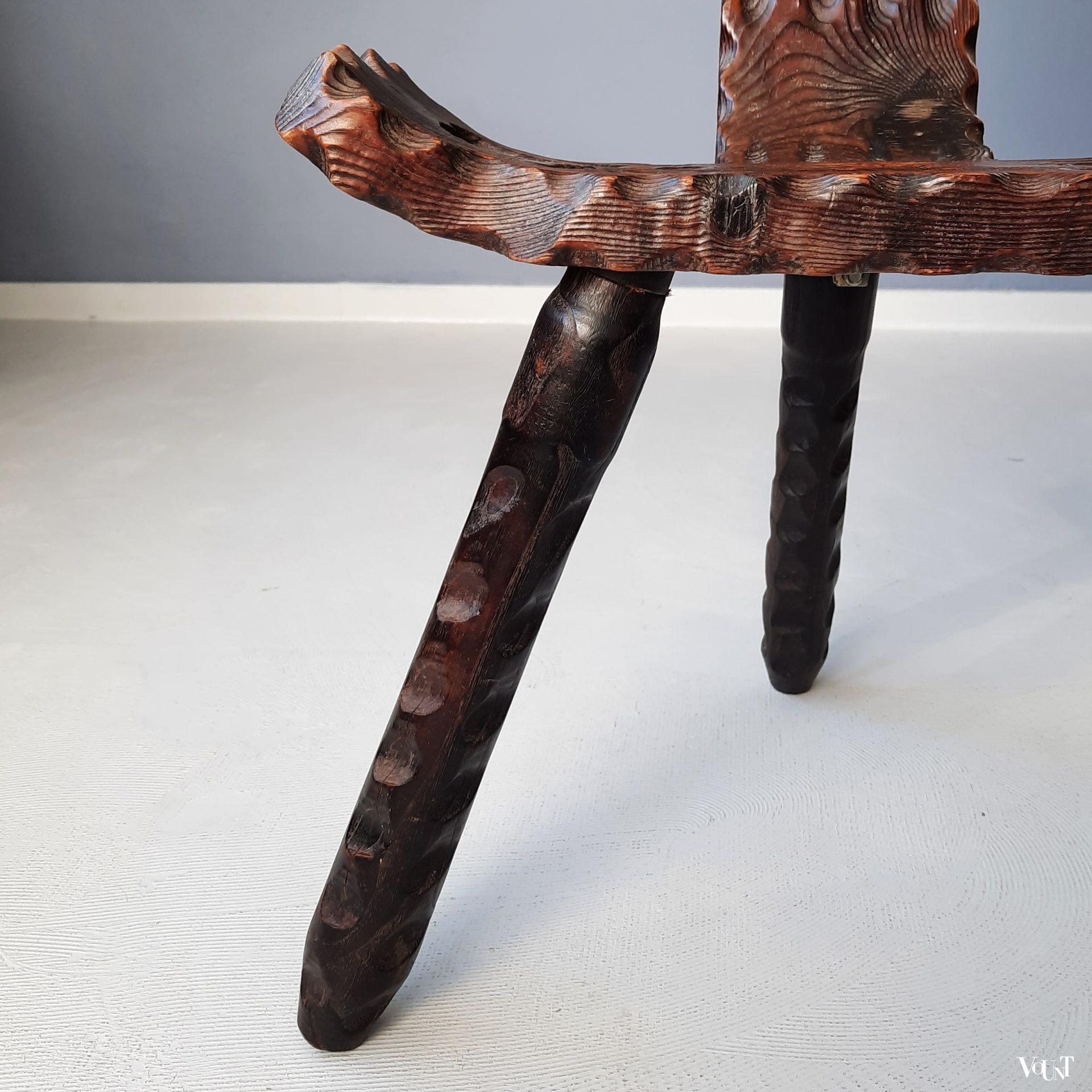 Spaans houten stoeltje, jaren '60'/'70