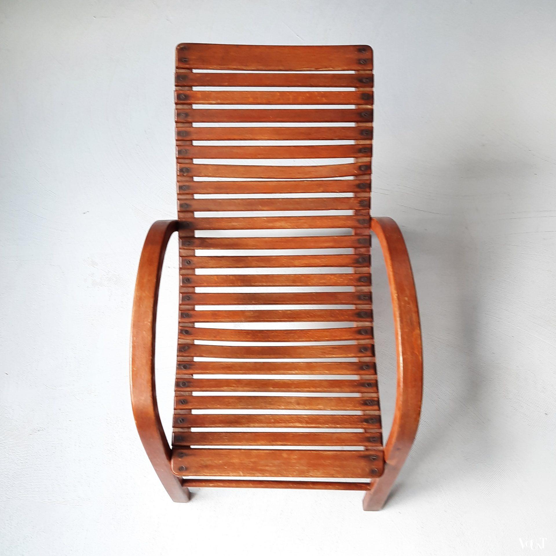 Latten kinderligstoel, Kibofa, jaren '50