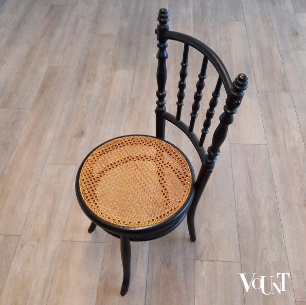 Set van 6 zwarte nr. 232 stoelen, Ungvarer Möbelfabrik, rond 1900