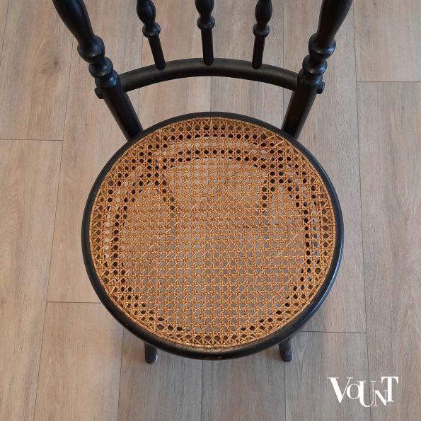 Set van 6 zwarte nr. 232 stoelen, Ungvarer Möbelfabrik, rond 1900