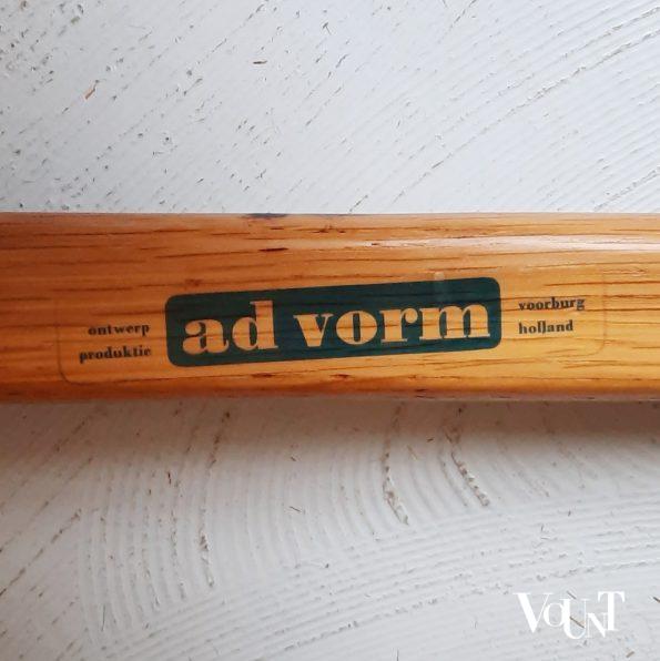 Set van 3 krukken met biezen zitting, J.W. van Heuvel voor Ad Vorm, jaren '60