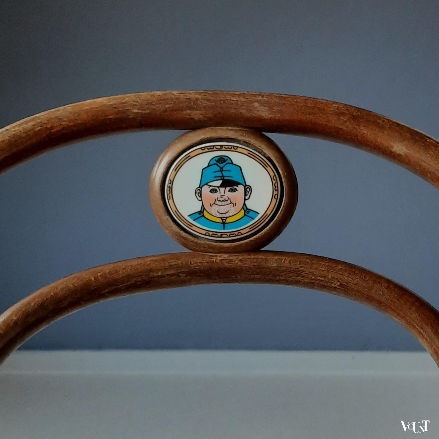 Set van 4 Thonet stoeltjes nr. 14 voor Svejk Restaurant, Ton, jaren '90