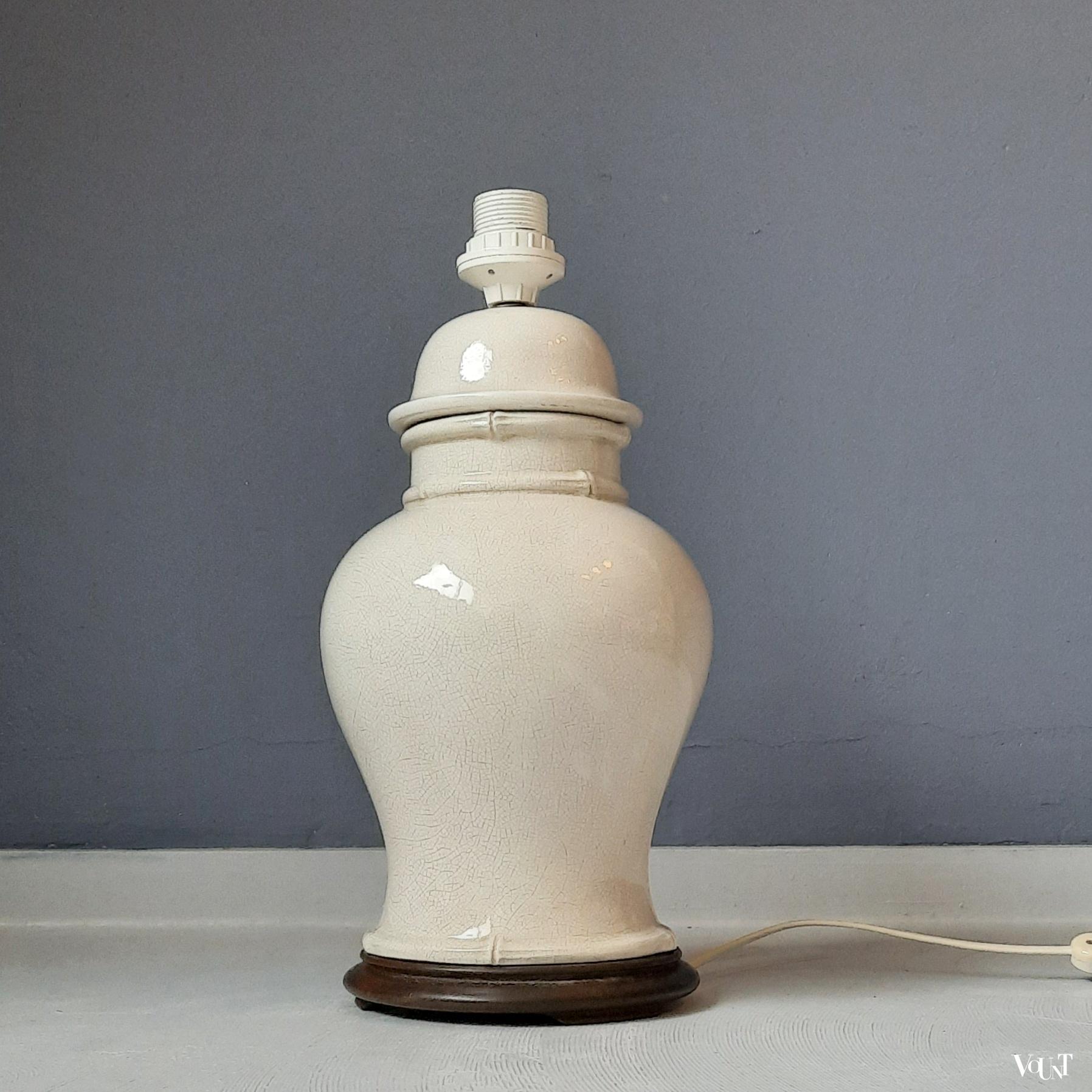 "Ginger jar" tafellamp, jaren '80