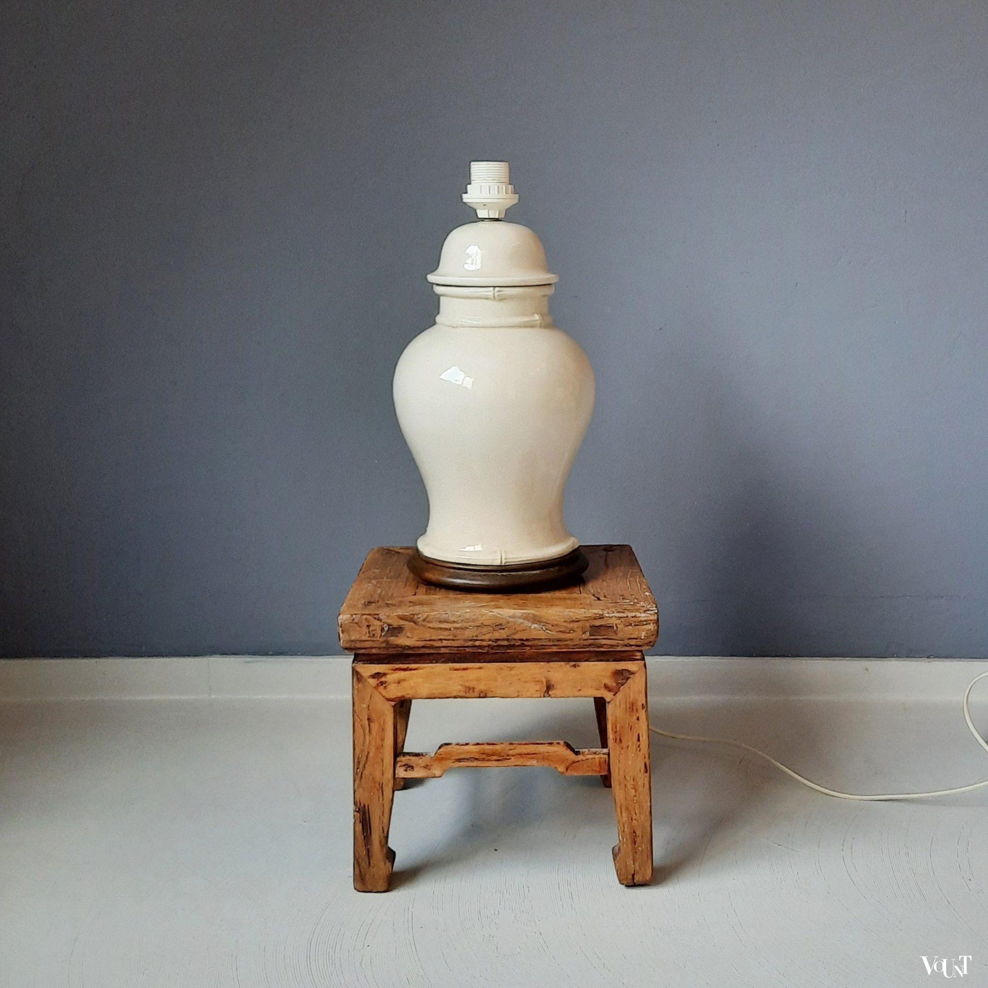 "Ginger jar" tafellamp, jaren '80