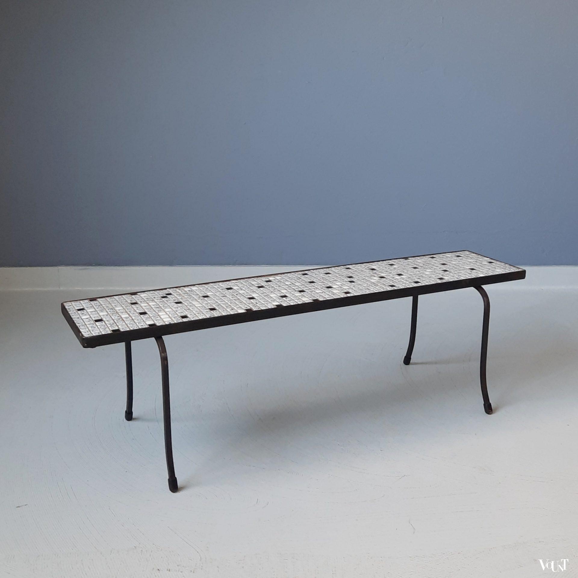 Plantentafeltje / bijzettafeltje mozaïek, jaren '50