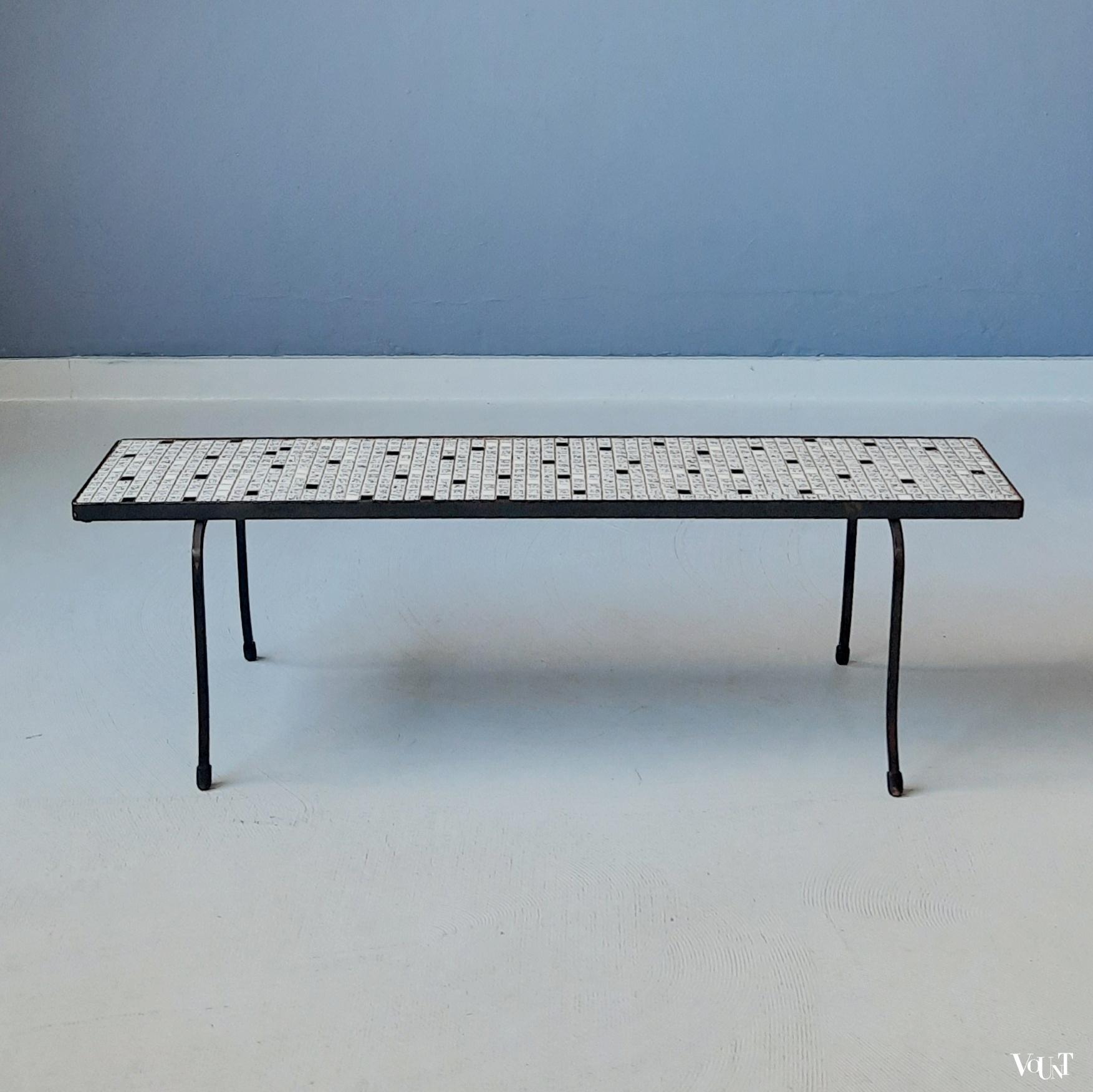 Plantentafeltje / bijzettafeltje mozaïek, jaren '50