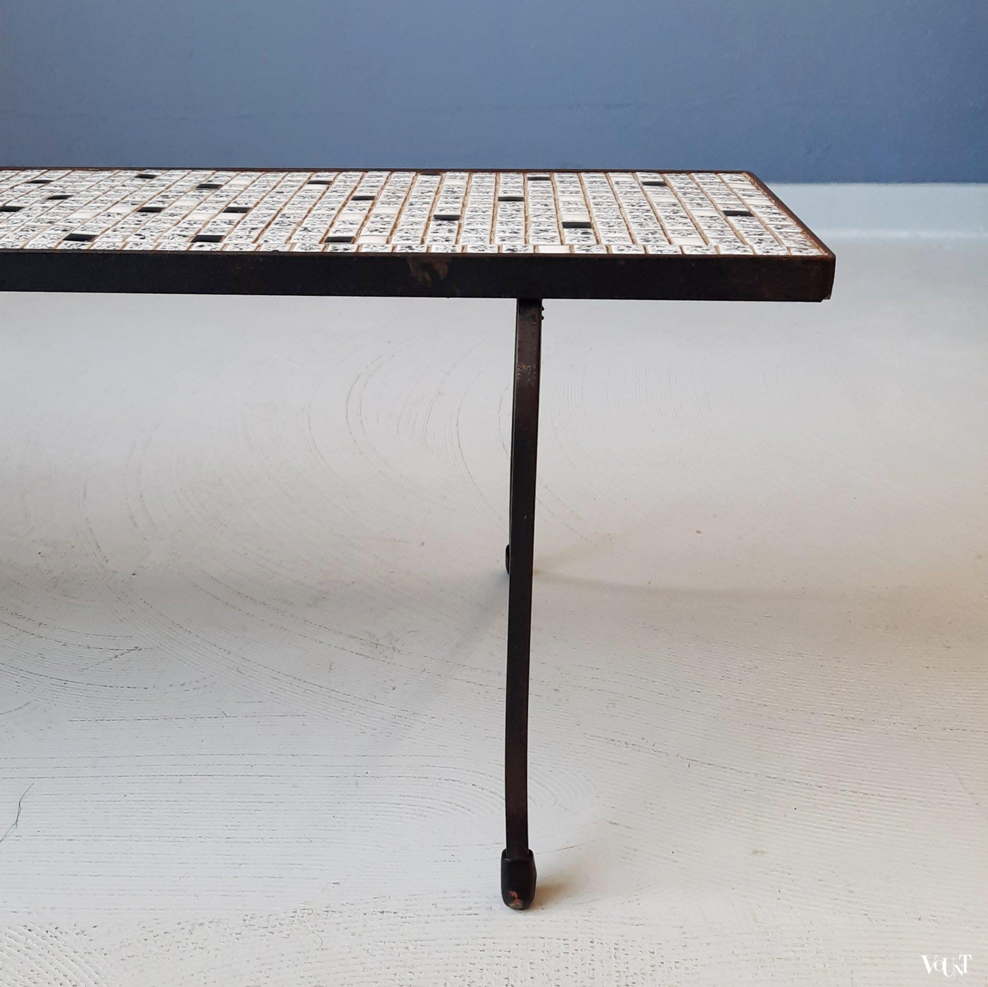 Plantentafeltje / bijzettafeltje mozaïek, jaren '50