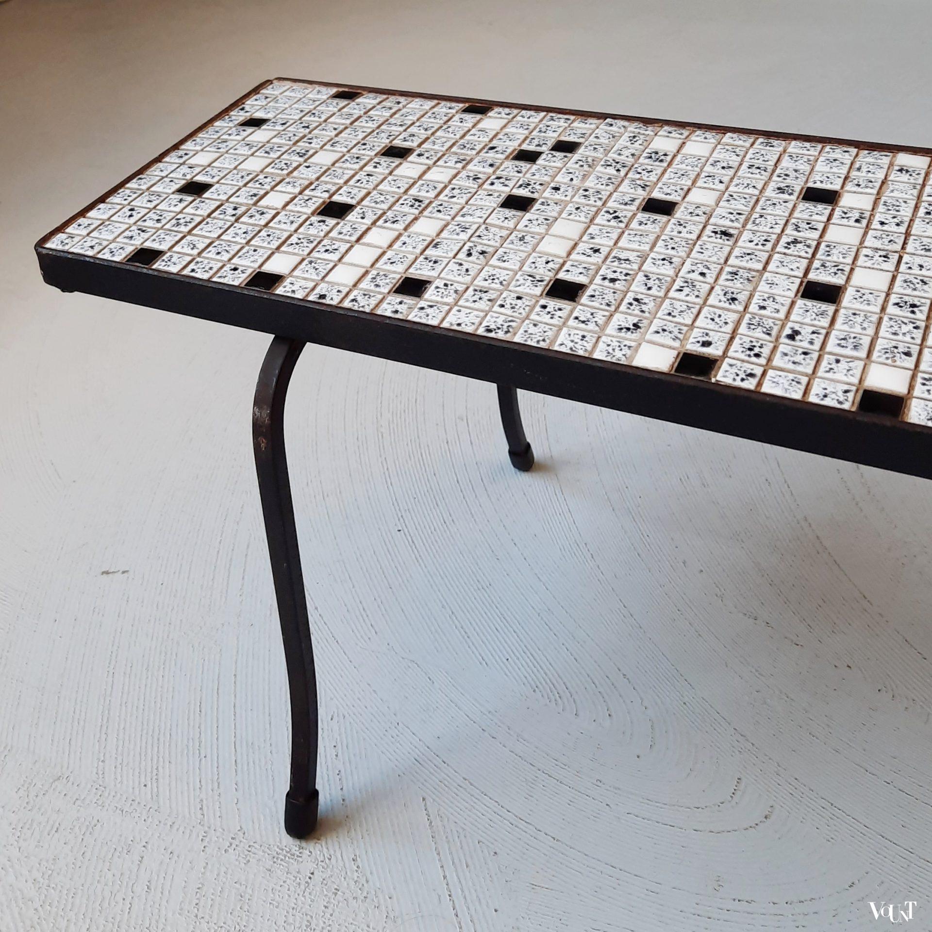 Plantentafeltje / bijzettafeltje mozaïek, jaren '50