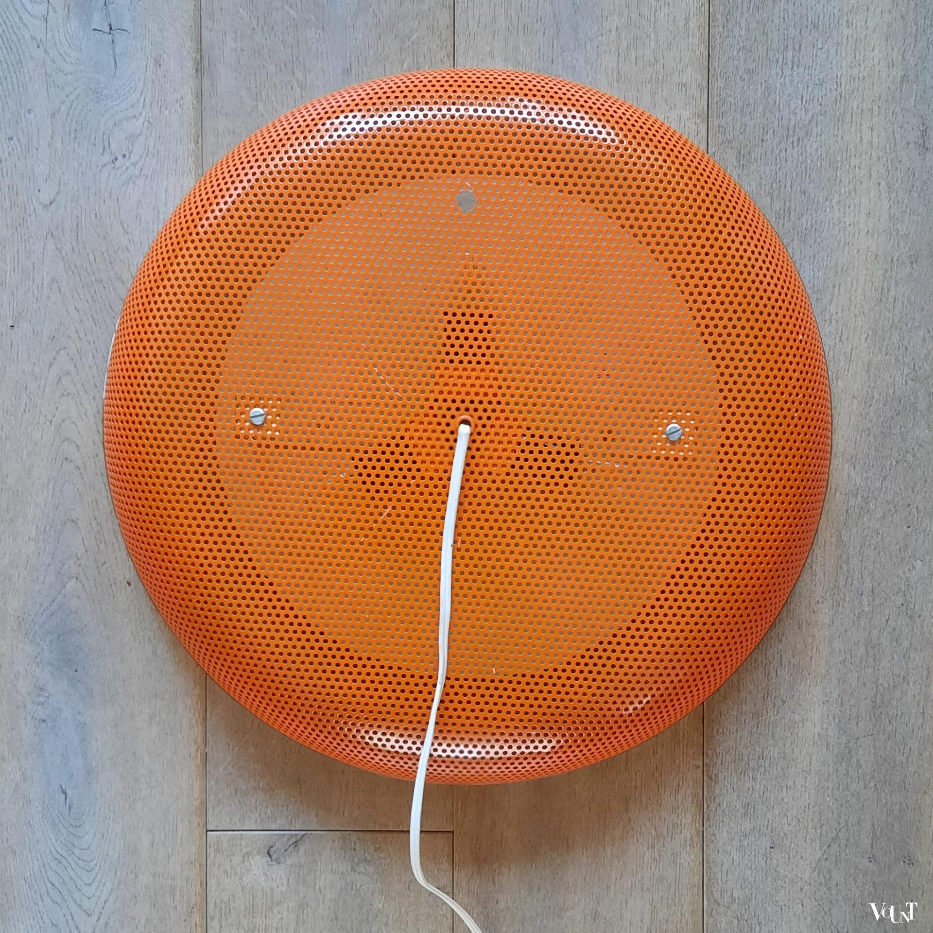 Ronde metalen spiegel met verlichting, Floris Fiedeldij voor Artimeta, jaren '50