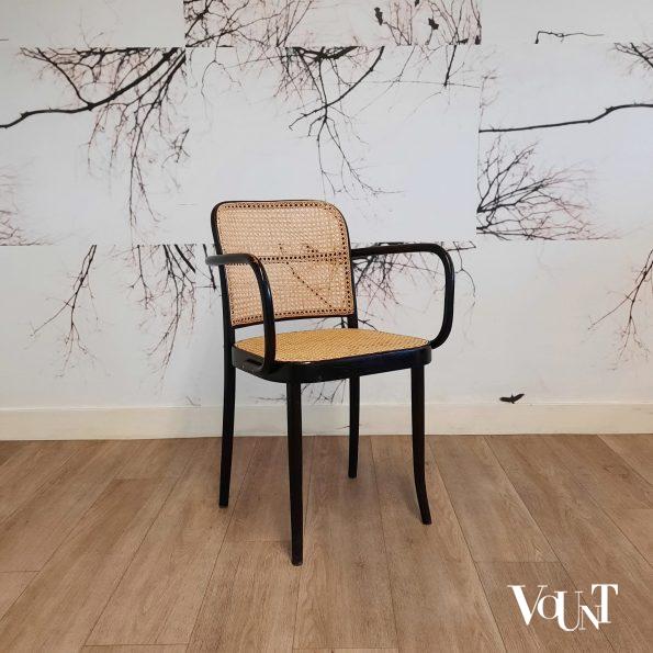 Set van 4 zwarte Praag of 811 stoelen, jaren '60/'70