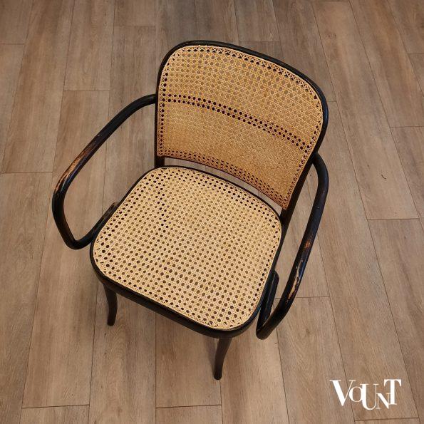 Set van 4 zwarte Praag of 811 stoelen, jaren '60/'70
