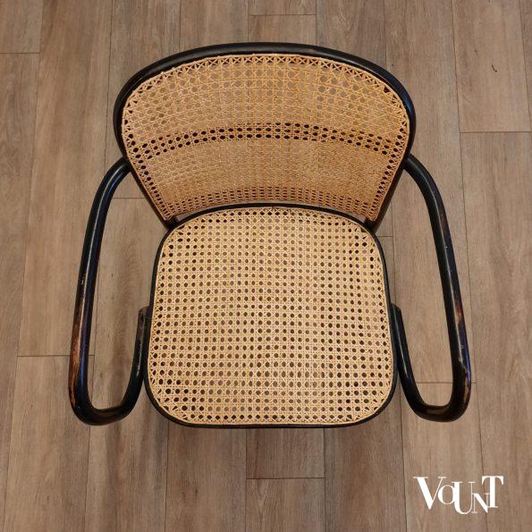 Set van 4 zwarte Praag of 811 stoelen, jaren '60/'70