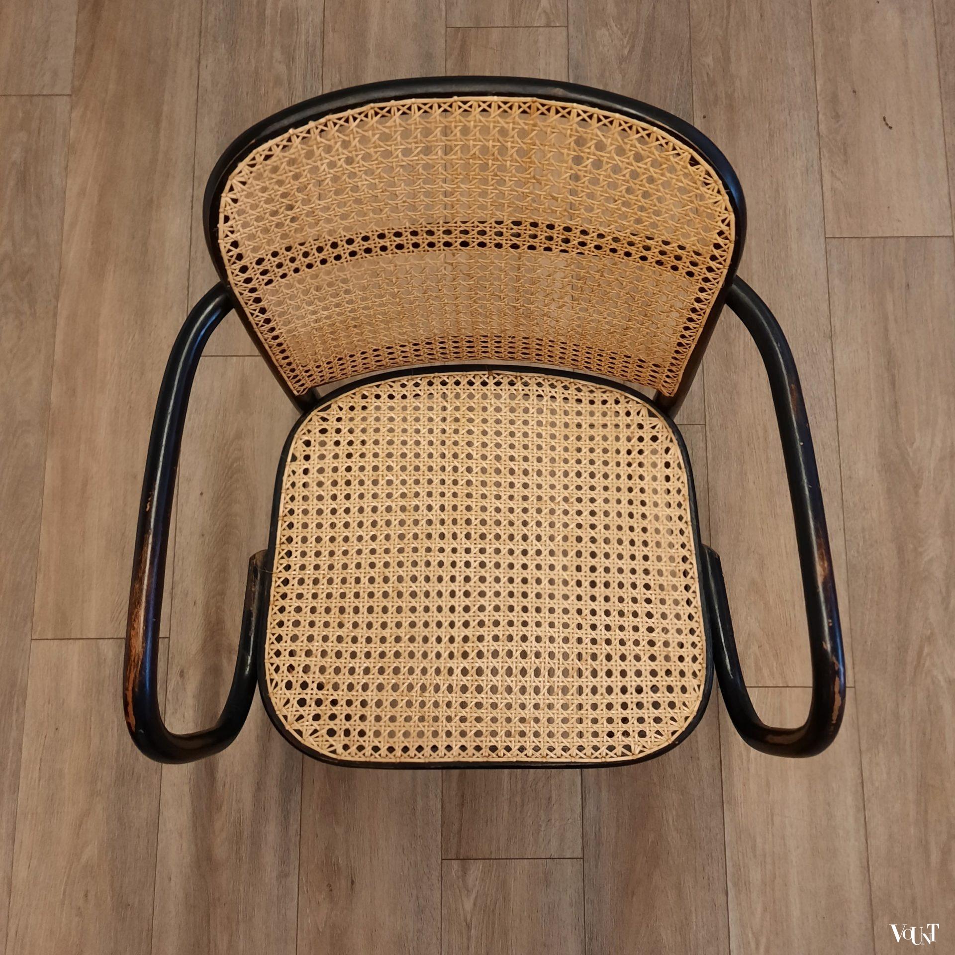 Set van 4 zwarte Praag of 811 stoelen, jaren '60/'70