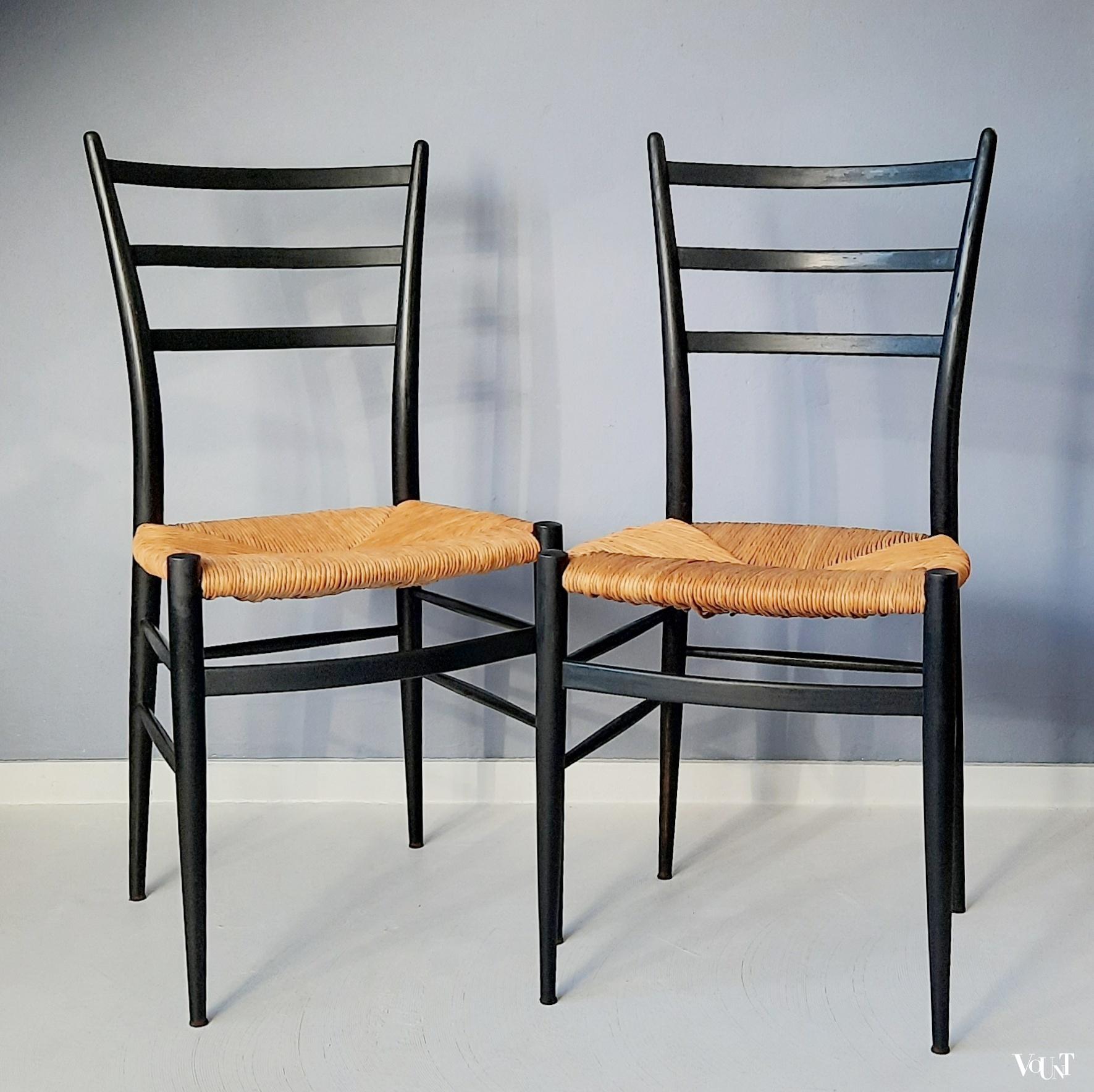 Set van 2 Spinetto stoelen, Chiavari, Italië, jaren '50