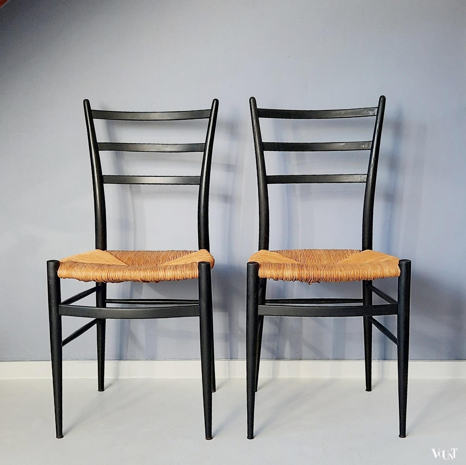 Set van 2 Spinetto stoelen, Chiavari, Italië, jaren '50