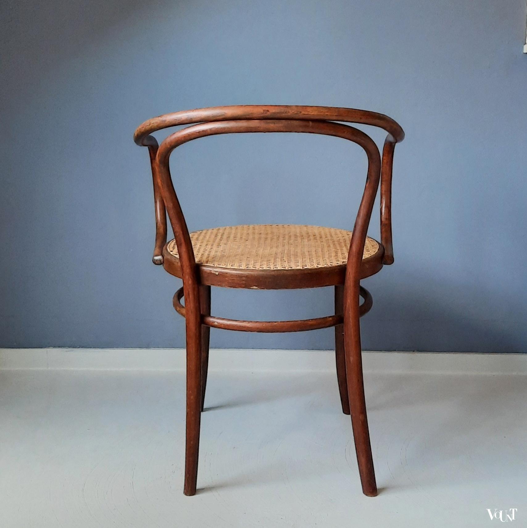 Donkerbruine nr. 209 stoel, Ligna, jaren '70