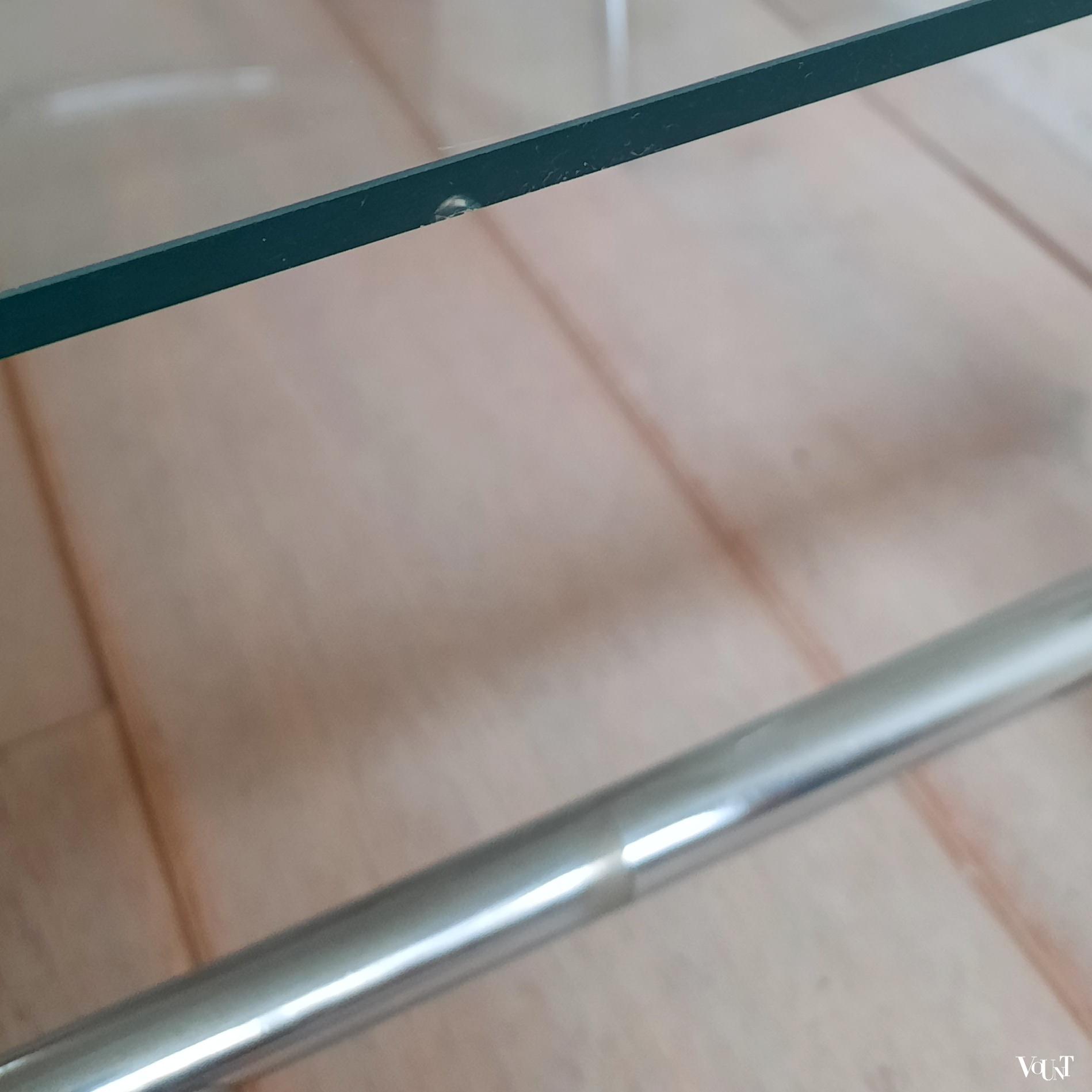 Trolley metaal en glas in Bauhaus stijl, ca. jaren '50