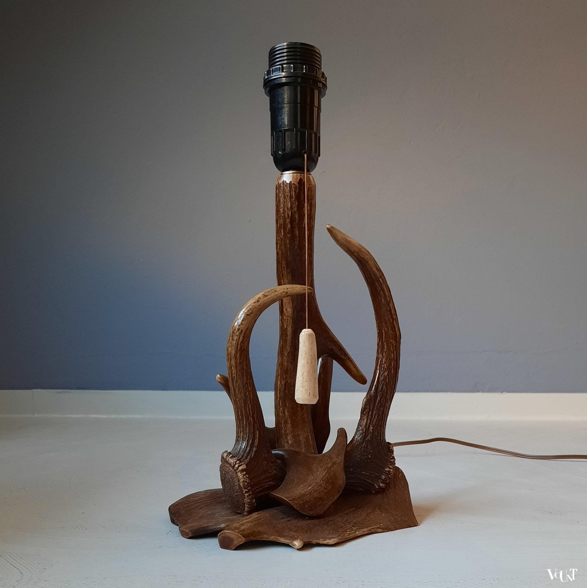 Tafellamp gewei, ca. jaren '50