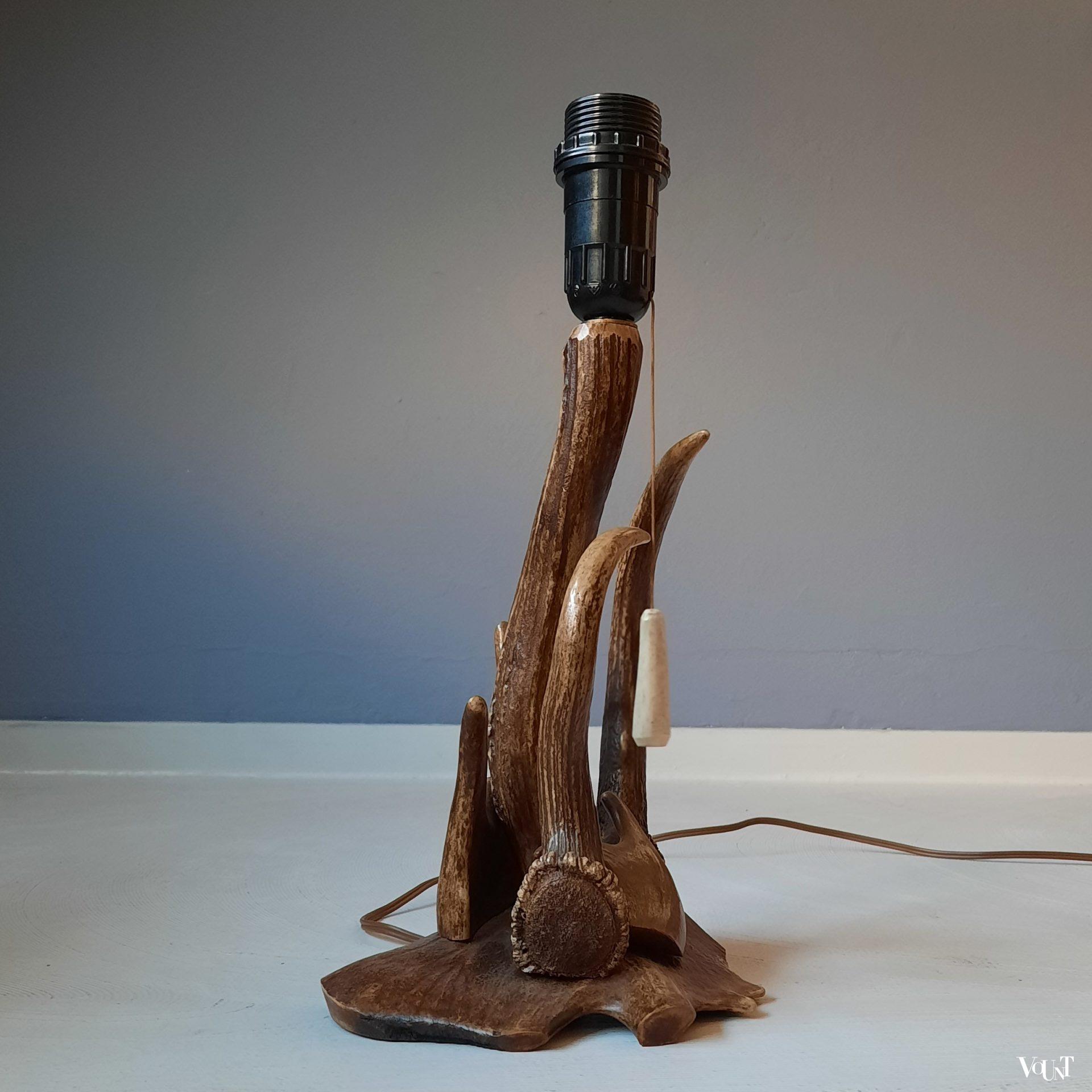 Tafellamp gewei, ca. jaren '50