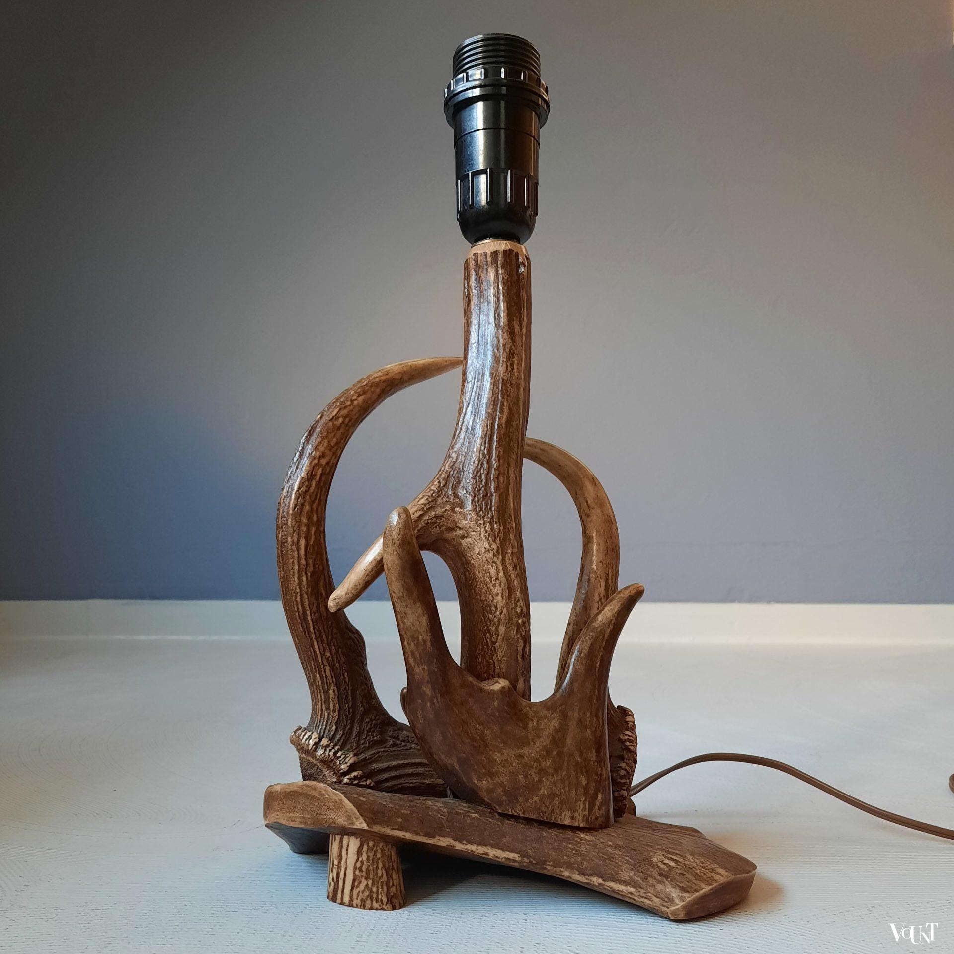 Tafellamp gewei, ca. jaren '50