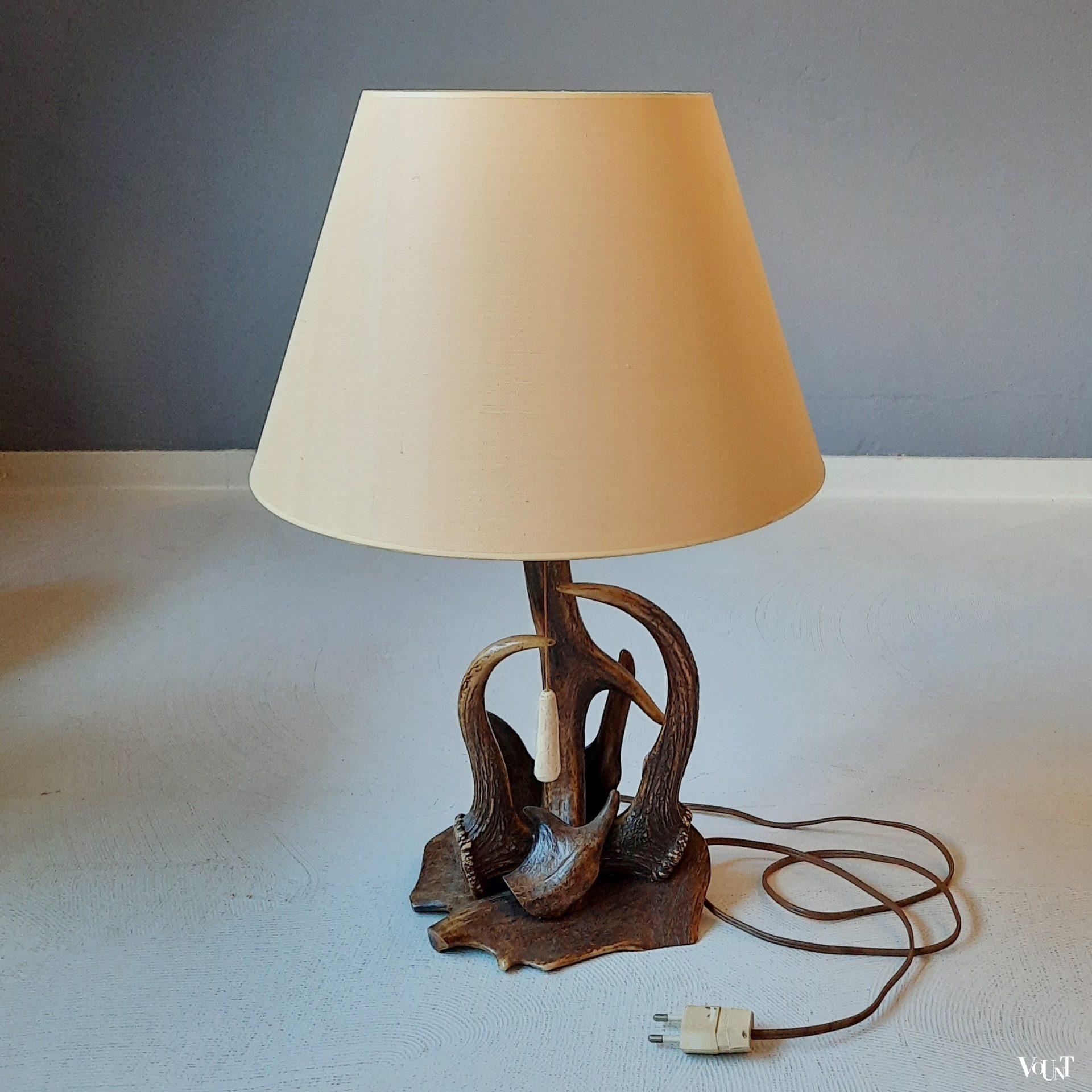 Tafellamp gewei, ca. jaren '50