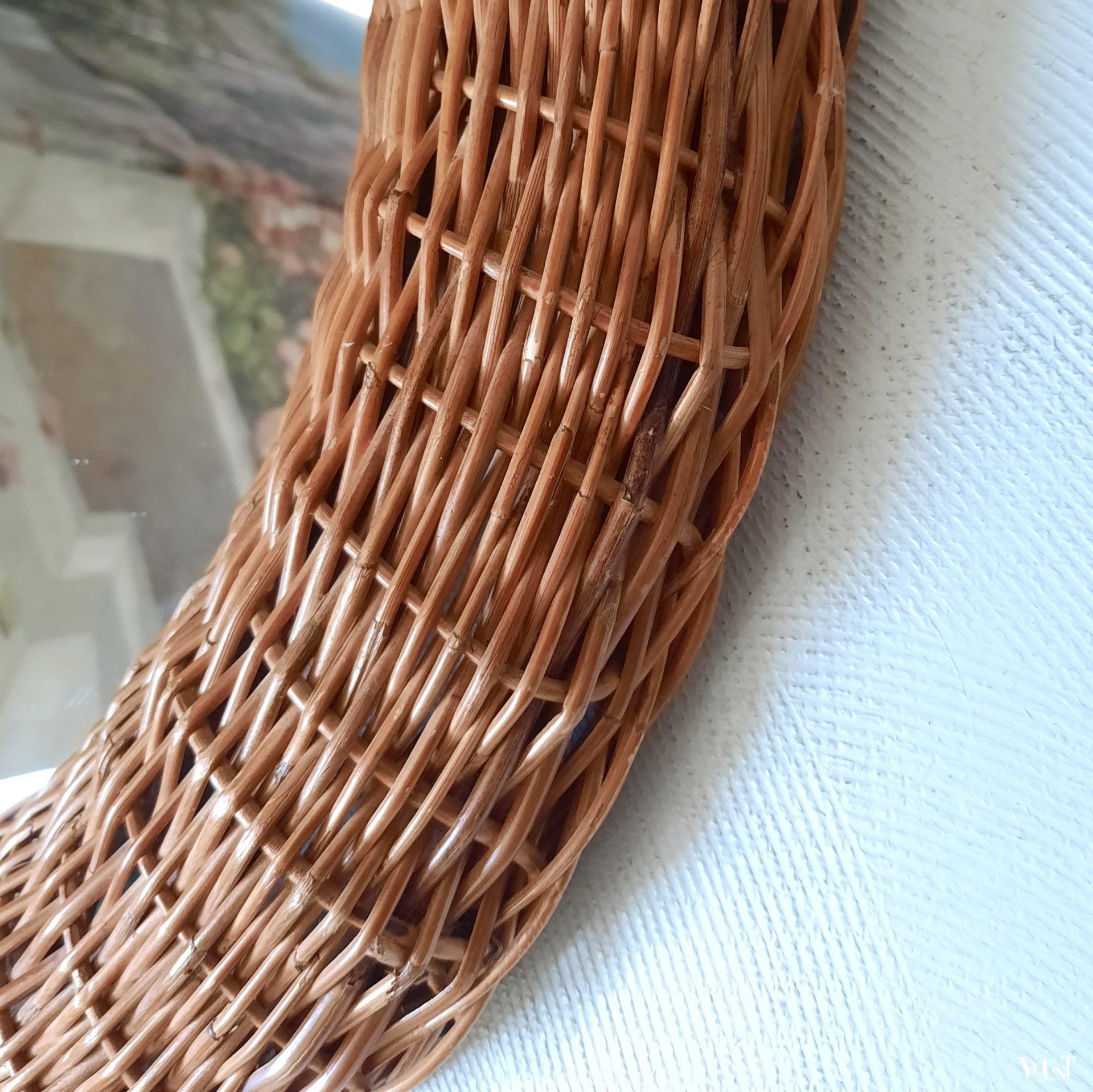 Grote ronde rotan spiegel Venna, Ikea, 2003