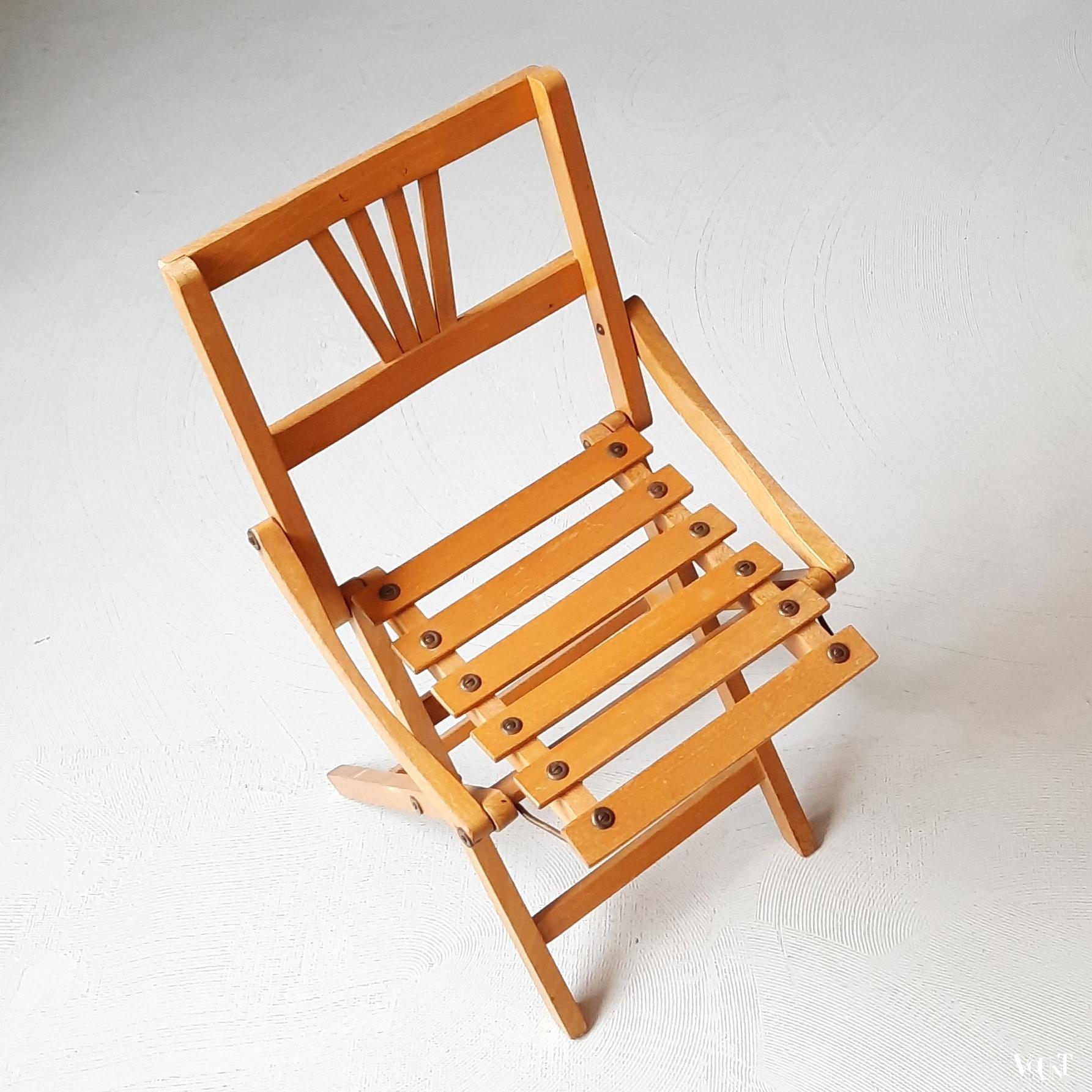 Originele kinderklapstoel Thonet, jaren '50