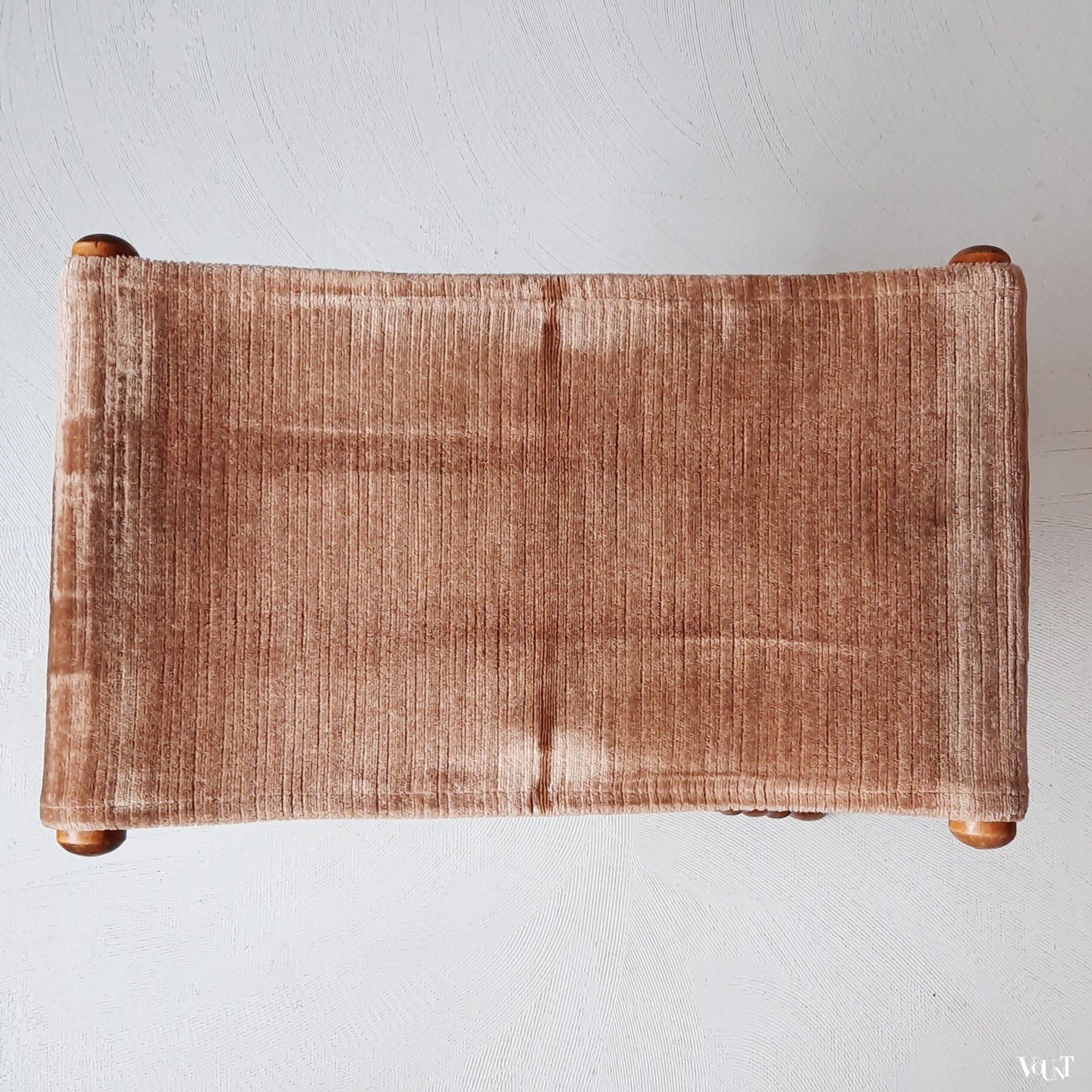 Vintage faux bamboo vouwkruk
